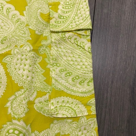 Urban Outfitter Sophie Printed Paisley Yellow Pull On Cargo Pants Size L - Picture 4 of 10